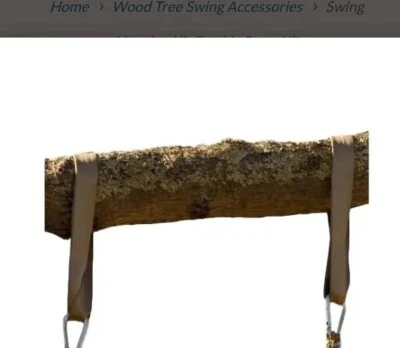 Wood Tree Swings Double Hanging Swing Straps & Hooks New Made In USA  - Image 1 of 4