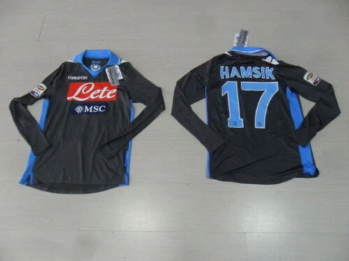 1311 Macron Napoli Ssc Maillot 17 Hamsik T-Shirt Manche Longue Jersey Haut - Photo 1/1