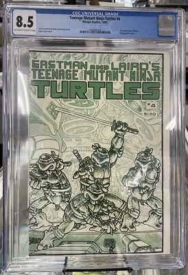 Teenage Mutant Ninja Turtles #4 CGC 8.5 *Sklaver Pin-Up! 1985 Mirage Studios - Image 1 of 4