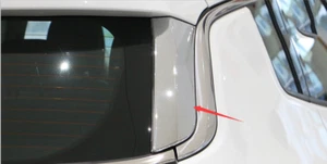 Chrome Rear Side Window Spoiler Cover Trim for 2017-2021 JEEP Compass 2PCS Set - Picture 1 of 5