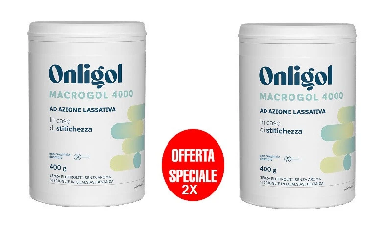 2X Onligol Alfasigma 400g - MACROGOL 4000 AD AZIONE LASSATIVA