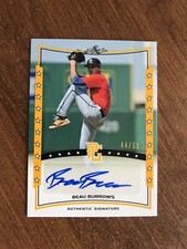 Beau Burrows 2014 Leaf Perfect Game Gold Auto ABB-1 Dodgers Atlanta Braves /50