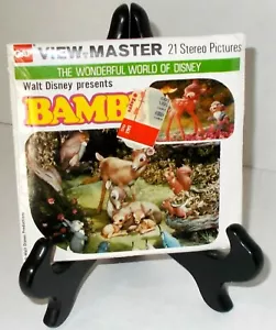 VIEW-MASTER Vintage BAMBI WALT DISNEY MOVIE Reel Set B400 CLAYMATION SEALED GAF - Bild 1 von 3