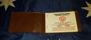 Libro de abonos del Manchester United 1991-1992 - Imagen 1 de 3