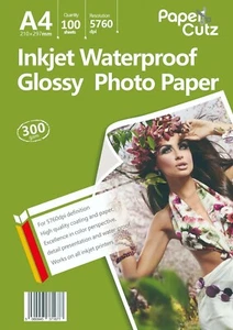 Premium Quality 300gsm A4 High Gloss Photo Paper Inkjet - 100 Sheets - Picture 1 of 13