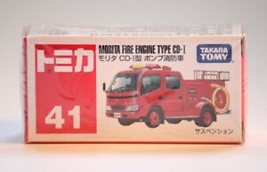 Takara Tomy Tomica 41 Morita Fire Engine Type CD-I Truck Mini Diecast Car