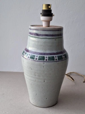 Carter Stabler Adams Poole Pottery Vase Lamp Base Hand Painted Signed Vintage - Image 1 of 4