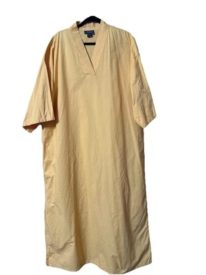 J. Peterman кафтан платье в желтый 100% хлопок Southwest богемное Sz L/XL недостатки - Изображение 1 из 4