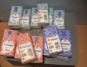 Paquete de 20 tejidos faciales de dos capas Big Win tamaño de viaje 300 tejidos totales UG - Imagen 1 de 2