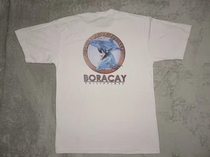 Boracay Philippinen Delfin T-Shirt Kinder des Meeres weiß schwer M-L 2 Seiten - Bild 1 von 13
