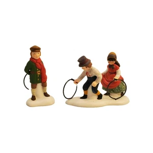 Dept 56 Dickens Village Childs Play 59415 Christmas Rolling The Hoop England  - Picture 1 of 4