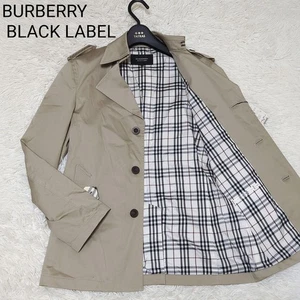 BURBERRY BLACK LABEL Trench Blouson Gray Nova Check Size M From Japan - Picture 1 of 24