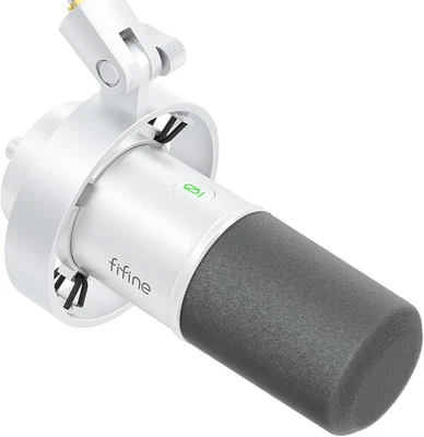 FIFINE XLR/USB Dynamic Microphone for Podcast, Vocal Recording Mic for PC wit... - Image 1 of 4