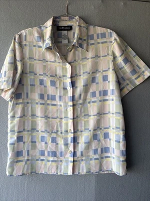 复古 80 年代 90 年代 Sag Harbor Petite 女式中号衬衫纽扣 — 第 1/4 张图片