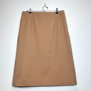 M.M. LAFLEUR Women's Tan Straight Pencil Skirt Lined Maching Wash Size 12 - Picture 1 of 9