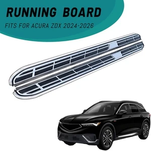 2PCS Running Boards Fits for Acura ZDX 24-26 Black Side Step Aluminium Nerf Bar - Picture 1 of 11