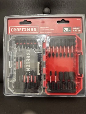 Craftsman Impact Rated Screwdriver Bit Set - 26 Pieces - Image 1 of 2