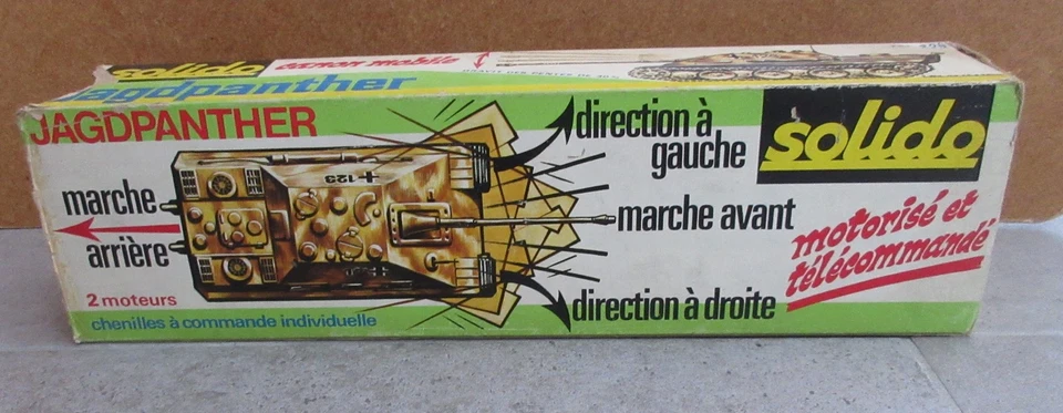 Solido 229 Char JAGDPANTHER Tank motorisé télécommandé filoguigé Militaire Métal - Photo 1/4