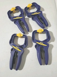 IRWIN Quick-Grip Clamps 2" Handi Clamp With Quick Release Lot Of 4 Tools - Picture 1 of 6
