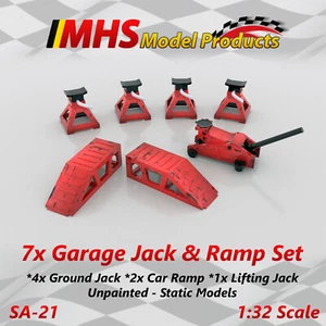Slotcar Landschaft Zubehör 7x Garagenheber & Autorampen - Bild 1 von 6