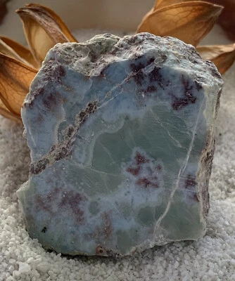 Larimar Scheibe , Heilstein, Edelstein einseitig geschliffen  291ct.      # 201 - Bild 1 von 4