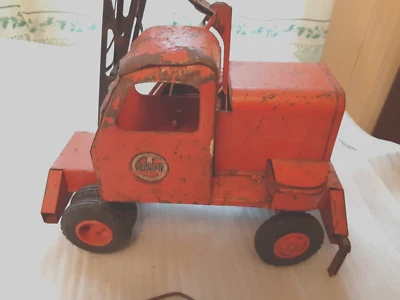 De colección Unidad Grúa y Pala Corp Charles Doepke Modelo Toy Co Naranja Foto 1 de 4