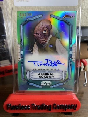 2022 Topps Finest Star Wars Admiral Ackbar/ Tim Rose Auto 114/199 Refractor - Image 1 of 2