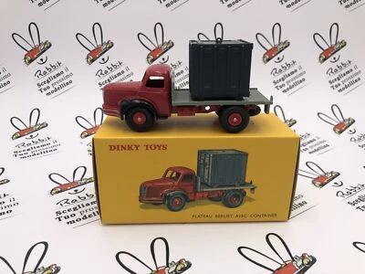 DIE CAST " PLATEAU BERLIET AVEC CONTAINER " DINKY TOYS (ATLAS) 1/43 - Immagine 1 di 3