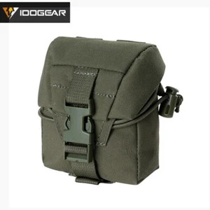 IDOGEAR Tactical MOLLE Single Frag Pouch Grenade Pouch Nylon Camo for Belt Gear - Picture 1 of 27