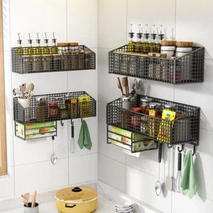Hanging Wall Basket Hanging Basket Storage Rack Fruit Wire Basket for Home Fruit - Picture 1 of 33