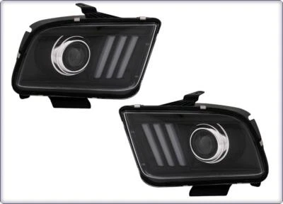 2x SCHEINWERFER HAUPTSCHEINWERFER FÜR FORD MUSTANG 2004 - 2009 H7 L E D - Bild 1 von 3
