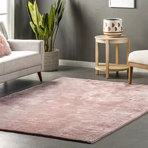 nuLOOM Loni Transitional Pink Indoor Only Washable Accent Rug - Picture 1 of 3