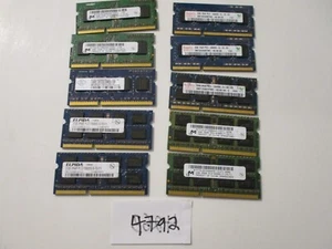 Micron+others 10x2Gb=20Gb PC3-10600 1333Mhz DDR3 SODIMM Laptop Memory RAM (4792) - Picture 1 of 2