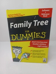 Family Tree For Dummies Software (PC CD-ROM) + Reference Book NEW Sealed - Picture 1 of 6