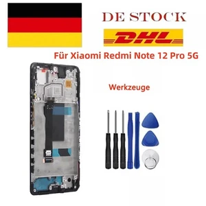 Für Xiaomi Redmi Note 12 Pro 5G LCD Display mit Rahmen Touchscreen Bildschirm DE - Bild 1 von 6