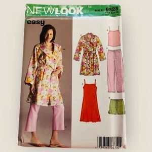Bata de pijama New Look patrón de costura 6523 talla 8-18 sin cortar - Imagen 1 de 2