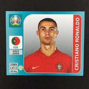 Cristiano Ronaldo Sticker Panini Euro 2020 Blue Tournament Edition #652 - Picture 1 of 3