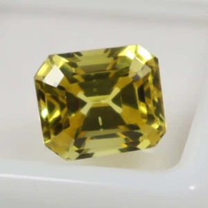 Zafiro amarillo natural de Ceilán facetado certificado GIE 7,35 quilates piedras preciosas sueltas 716 - Imagen 1 de 9