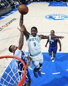 Foto de baloncesto de la NBA Anthony Edwards Rim Cam Dunk Minnesota Timberwolves 8x10 - Imagen 1 de 1