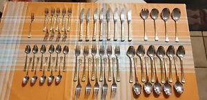 Besteckgarnitur 11 Suppenlöffel, 11 Gabeln, 8 Messer, 11 Teelöffel, 55 teilig - Bild 1 von 5