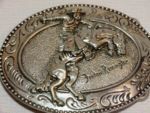 GÜRTELSCHNALLE DER BRONCHO BUSTER AUS DEM FREDERIC REMINGTON ART MUSEUM - Bild 1 von 3