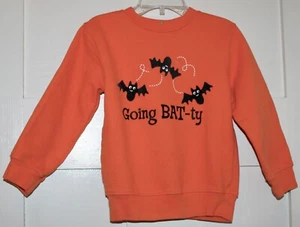 Kids Unisex Halloween Long Sleeved Sweatshirt Orange Size 4T - Picture 1 of 5
