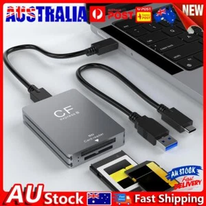 2 in 1 CFexpress Type B&SD Card Reader Memory Card Reader USB 3.2 10Gbps for SLR - Picture 1 of 12