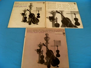 Mozart - Quintets For Viola - Budapest Quartet - USA 1957 Columbia "6 Eye" 3xLP - Picture 1 of 6