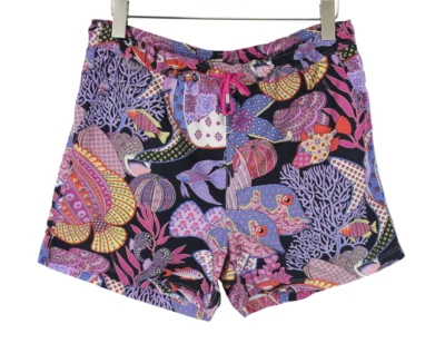 Etro Badeshorts Herren Groß Gefüttert Kordelzug Bademode Hawaii Fisch Aufdruck - Bild 1 von 4