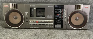 Sharp QT-37 Portable Hi-Fi Component Stereo Cassette Player Boombox W/O Charger - Picture 1 of 18