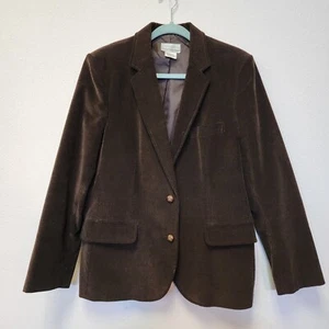 Compositions Corduroy Jacket Blazer Women 10 Vintage Old Money Countryside - Picture 1 of 13
