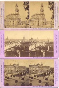 3 Original Stereokarten Ansichten von Deutschland, Motive aus Dresden - Bild 1 von 1