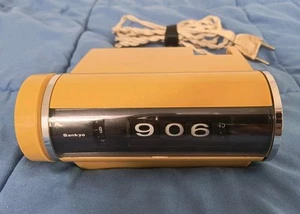 Sankyo 401C Digital Clock Vintage 70er Japanischer Senf nicht funktionsfähig - Bild 1 von 16