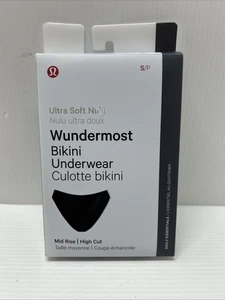 Lululemon Wundermost Nulu Mid Rise Bikini Underwear Size S Grey - Picture 1 of 4